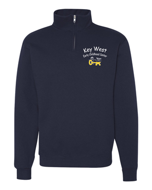 995M- KEY WEST EARLY CHILDHOOD Nublend® Cadet Collar Quarter-Zip Sweatshirt