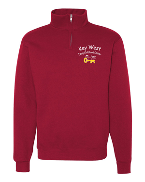 995M- KEY WEST EARLY CHILDHOOD Nublend® Cadet Collar Quarter-Zip Sweatshirt