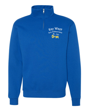 995M- KEY WEST EARLY CHILDHOOD Nublend® Cadet Collar Quarter-Zip Sweatshirt