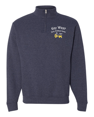 995M- KEY WEST EARLY CHILDHOOD Nublend® Cadet Collar Quarter-Zip Sweatshirt