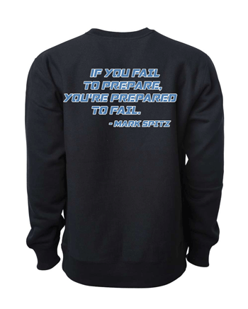 IND5000- DBQ SENIOR MEN'S SWIM Black Premium Heavyweight Cross-Grain Sweatshirt