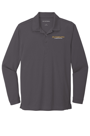 K110LS- PLYMOUTH LUBES Dry Zone ® UV Micro-Mesh Long Sleeve Polo