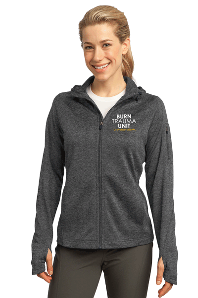 L248- U OF I BURN UNIT Sport-Tek® Ladies Tech Fleece Full-Zip Hooded Jacket