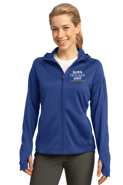 L248- U OF I BURN UNIT Sport-Tek® Ladies Tech Fleece Full-Zip Hooded Jacket