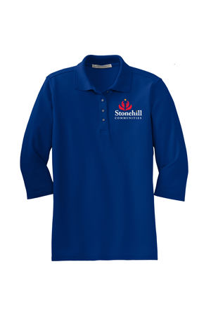 L562- STONEHILL Port Authority® Ladies Silk Touch™ 3/4-Sleeve Polo