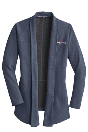 L807- AHVA LIVING Port Authority® Ladies Interlock Cardigan