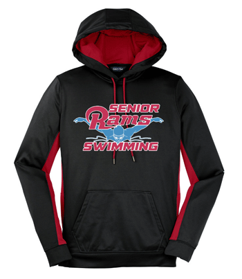 LST235- DBQ SENIOR MEN'S SWIM Ladies Sport-Wick® Hooded Pullover