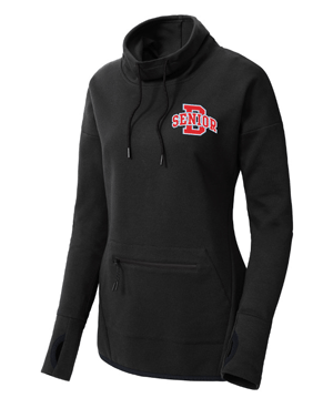 LST280- DBQ SENIOR BOOSTER CLUB Sport-Tek ® Ladies Triumph Cowl Neck Pullover