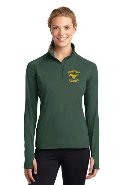 LST850- HEMPSTEAD TENNIS Sport-Tek® Ladies Sport-Wick® Stretch 1/2-Zip Pullover