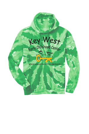 PC146- KEY WEST EARLY CHILDHOOD Tie-Dye Pullover Hooded Sweatshirt