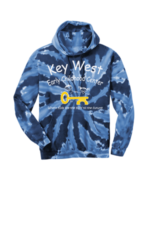 PC146- KEY WEST EARLY CHILDHOOD Tie-Dye Pullover Hooded Sweatshirt