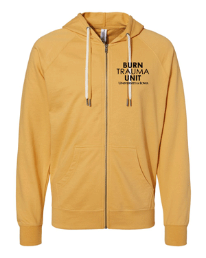 SS1000Z- U OF I BURN UNIT Unisex Lightweight Loopback Terry Zip Hood