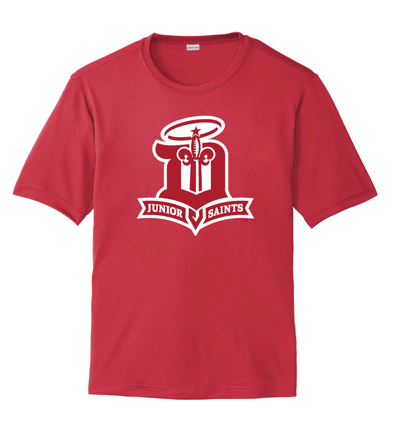 ST350- JR SAINTS Red Sport-Tek® PosiCharge® Competitor™ Tee