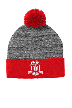 STC41- JR SAINTS Sport-Tek ® Heather Pom Pom Beanie