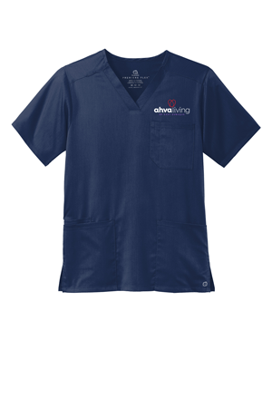 WW5068- AHVA LIVING Men's Premiere Flex™ V-Neck Top