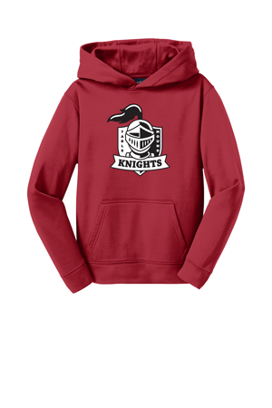 YST244- TABLE MOUND Sport-Tek® Youth Sport-Wick® Fleece Hooded Pullover