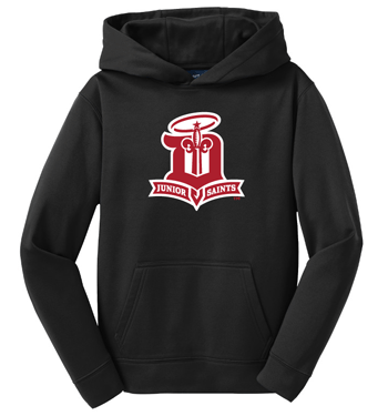 YST244- JR SAINTS Sport-Tek® Youth Sport-Wick® Fleece Hooded Pullover