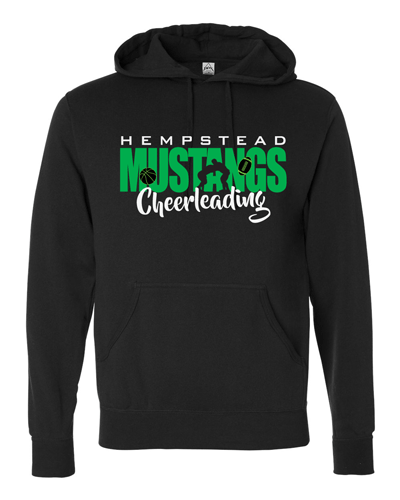 AFX4000- HEMPSTEAD CHEER Black Hooded Pullover Sweatshirt