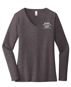DT6201- U OF I BURN UNIT Women’s Long Sleeve V-Neck