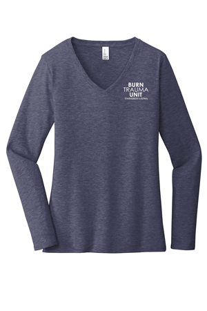 DT6201- U OF I BURN UNIT Women’s Long Sleeve V-Neck