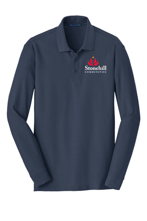 K100LS- STONEHILL Port Authority® Long Sleeve Core Classic Pique Polo