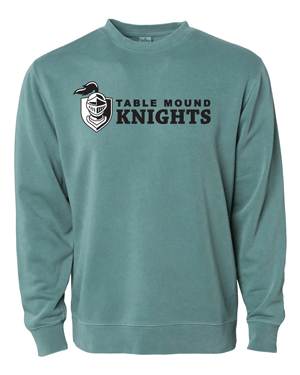 PRM3500- TABLE MOUND Unisex Midweight Pigment-Dyed Crewneck Sweatshirt