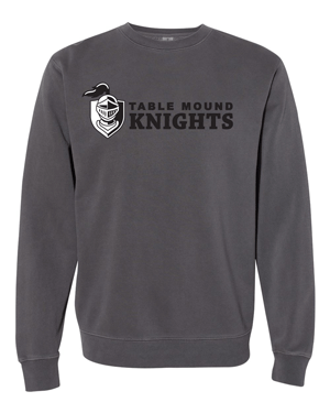 PRM3500- TABLE MOUND Unisex Midweight Pigment-Dyed Crewneck Sweatshirt
