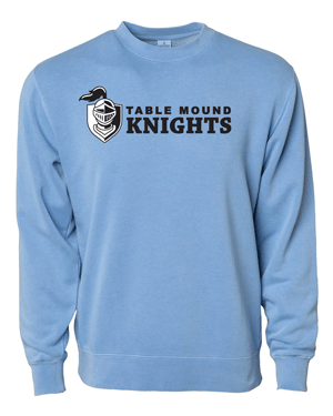 PRM3500- TABLE MOUND Unisex Midweight Pigment-Dyed Crewneck Sweatshirt