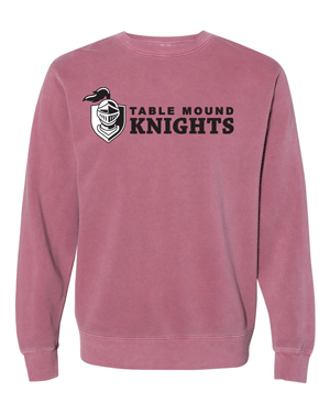 PRM3500- TABLE MOUND Unisex Midweight Pigment-Dyed Crewneck Sweatshirt