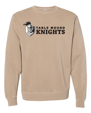 PRM3500- TABLE MOUND Unisex Midweight Pigment-Dyed Crewneck Sweatshirt