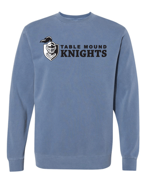 PRM3500- TABLE MOUND Unisex Midweight Pigment-Dyed Crewneck Sweatshirt