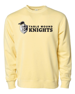PRM3500- TABLE MOUND Unisex Midweight Pigment-Dyed Crewneck Sweatshirt