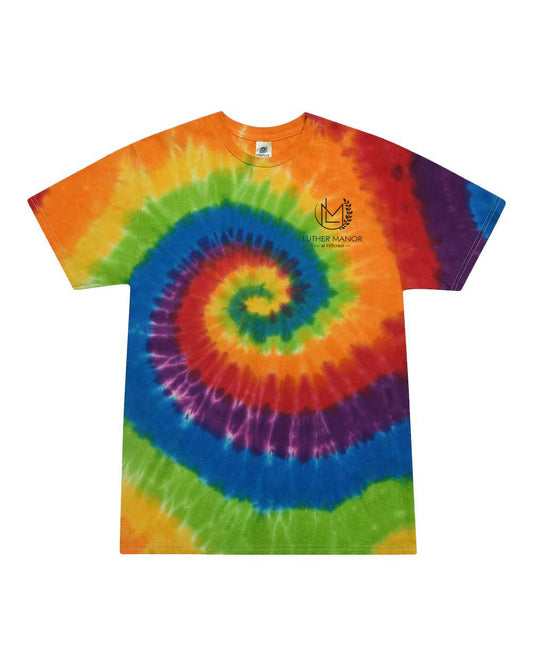 1000- LUTHER MANOR Unisex Multi-Color Tie-Dyed T-Shirt