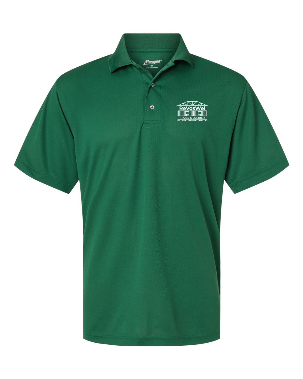 100- REVOSWEL Men's Saratoga Performance Mini Mesh Polo