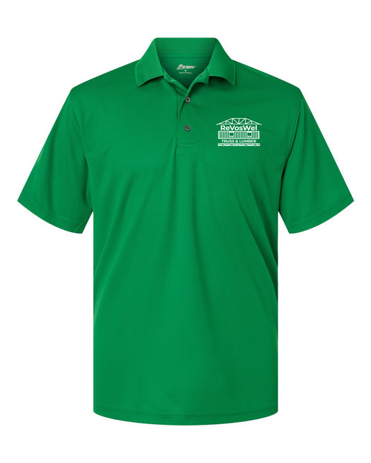 100- REVOSWEL Men's Saratoga Performance Mini Mesh Polo