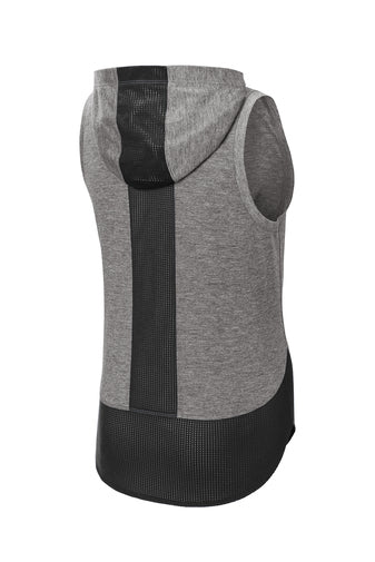 LST410- SHERRILL Sport-Tek ® Ladies PosiCharge ® Tri-Blend Wicking Draft Hoodie Tank