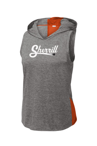 LST410- SHERRILL Sport-Tek ® Ladies PosiCharge ® Tri-Blend Wicking Draft Hoodie Tank