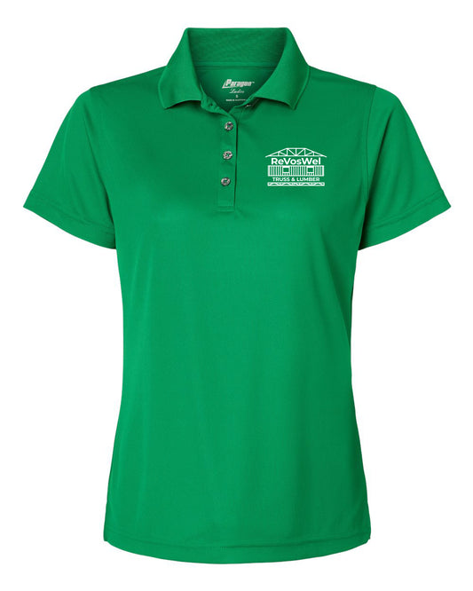 104- REVOSWEL Women's Saratoga Performance Mini Mesh Polo