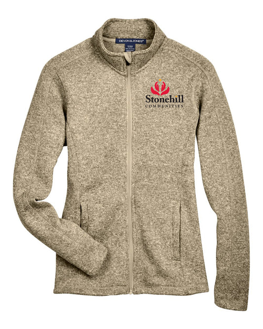 DG793W- STONEHILL Women's Bristol Full-Zip Sweater Fleece Jacket
