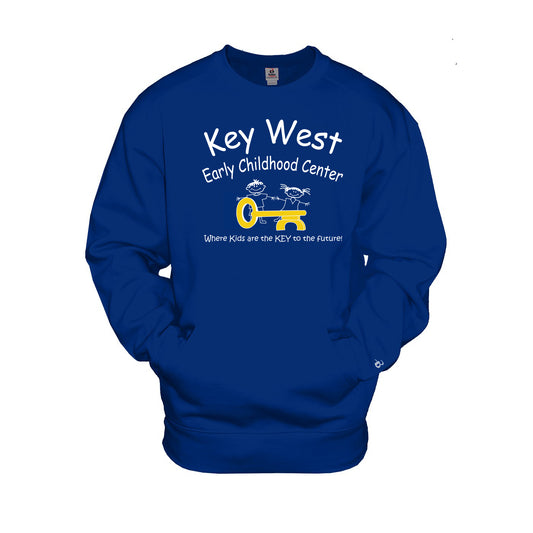 1252- KEY WEST EARLY CHILDHOOD pocket crewneck sweatshirt