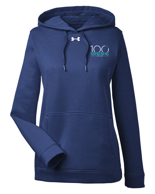 1300261- GIESE - Under Armour Ladies Hustle Pullover Hooded Sweatshirt