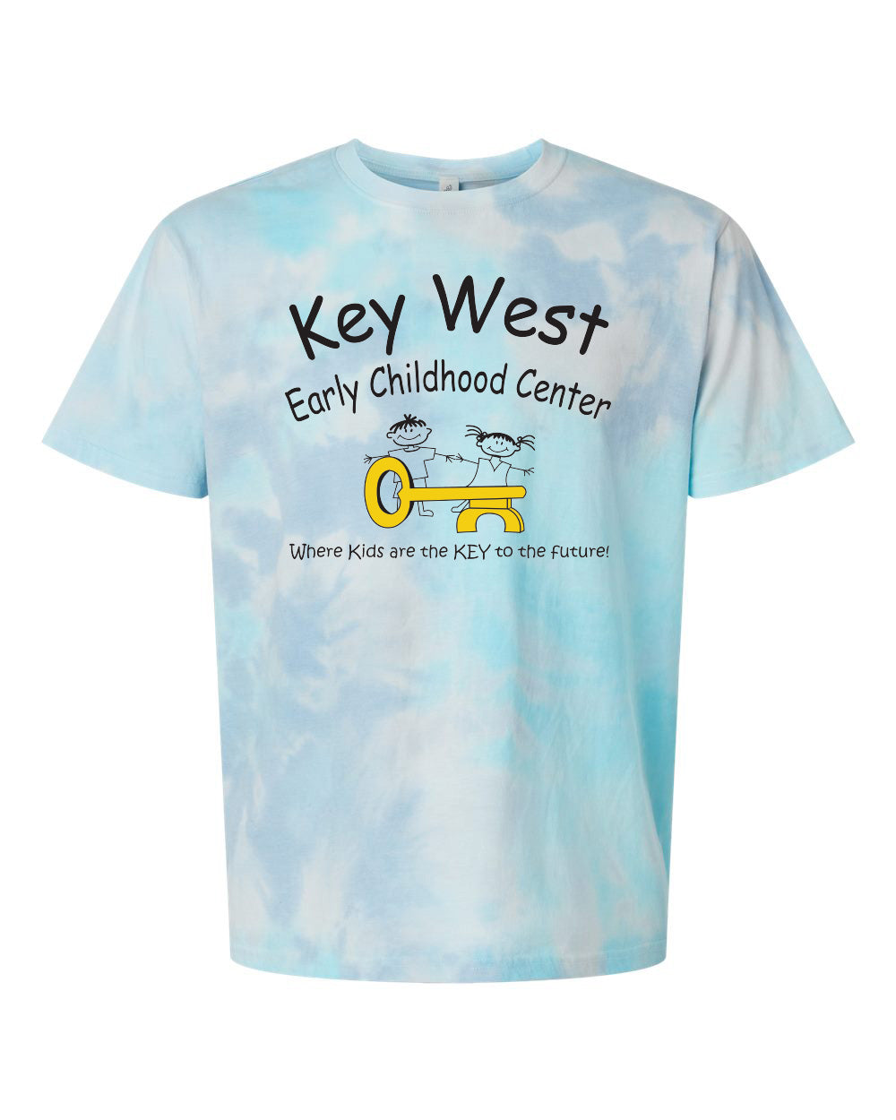 1355- KEY WEST EARLY CHILDHOOD Unisex Vintage Tie-Dyed T-Shirt