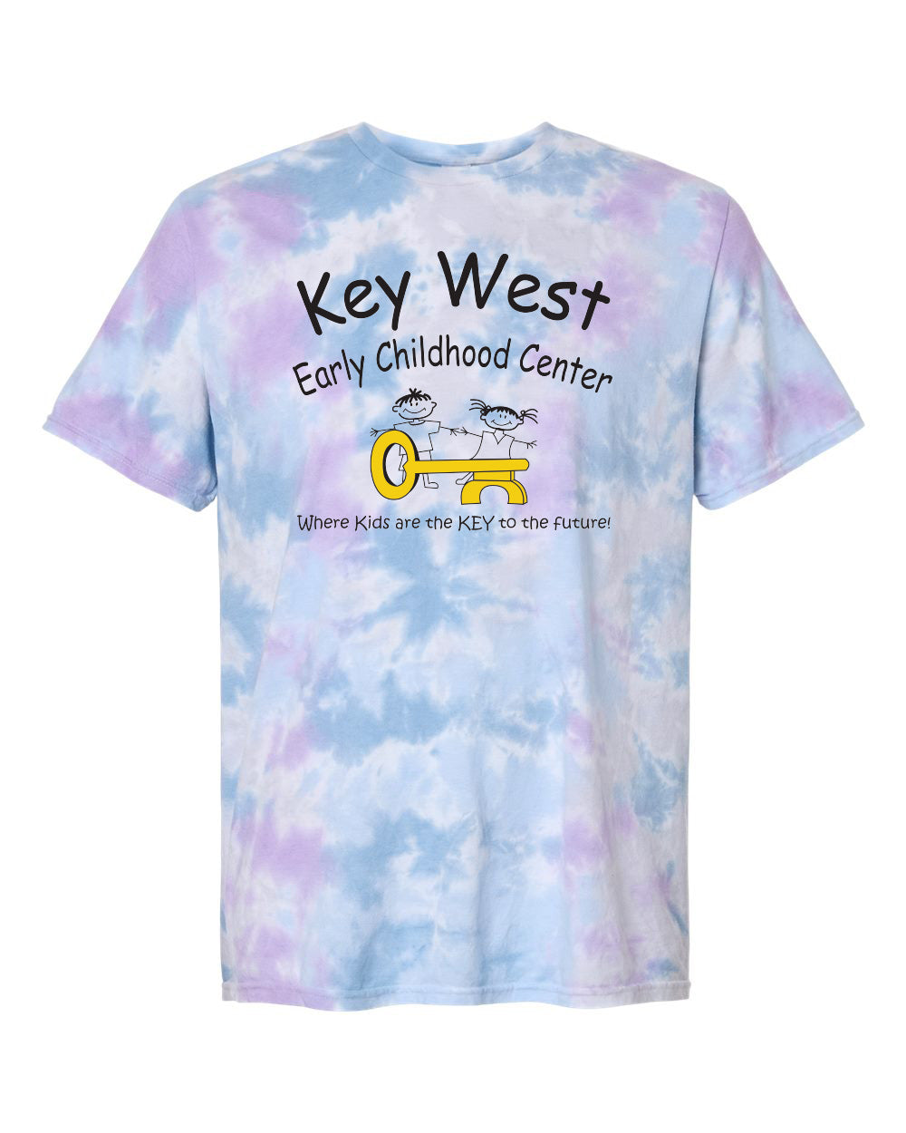 1355- KEY WEST EARLY CHILDHOOD Unisex Vintage Tie-Dyed T-Shirt