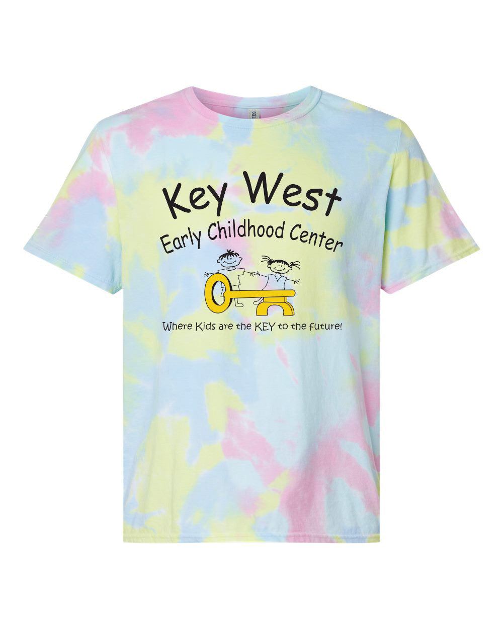 1355- KEY WEST EARLY CHILDHOOD Unisex Vintage Tie-Dyed T-Shirt