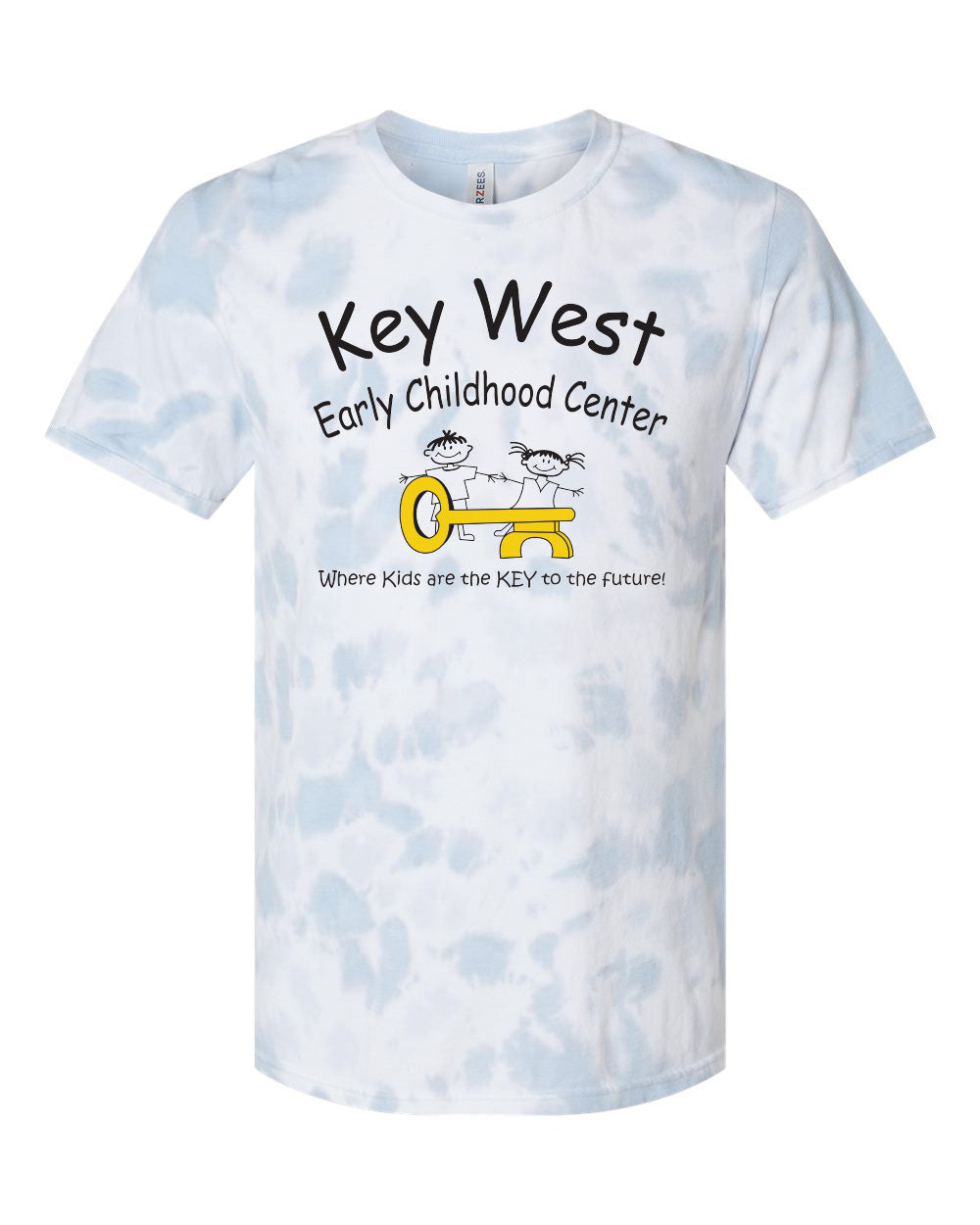 1355- KEY WEST EARLY CHILDHOOD Unisex Vintage Tie-Dyed T-Shirt
