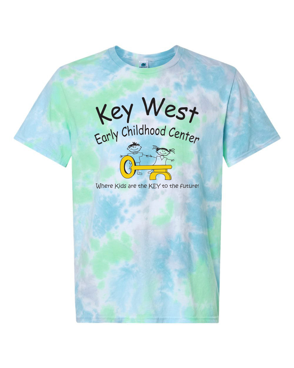 1355- KEY WEST EARLY CHILDHOOD Unisex Vintage Tie-Dyed T-Shirt