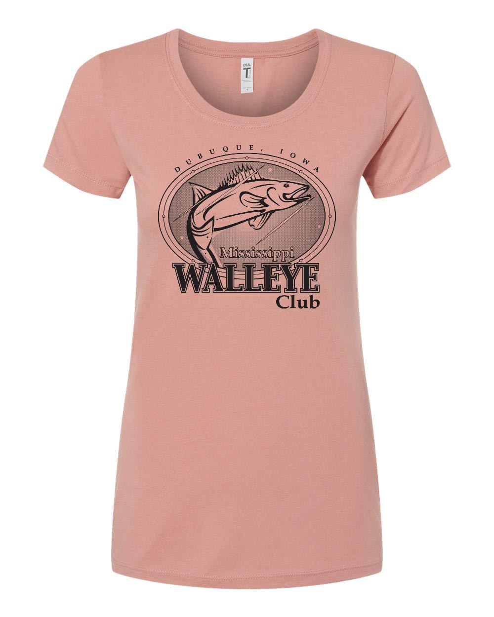 1510- MISSISSIPPI WALLEYE CLUB Women's Ideal T-Shirt