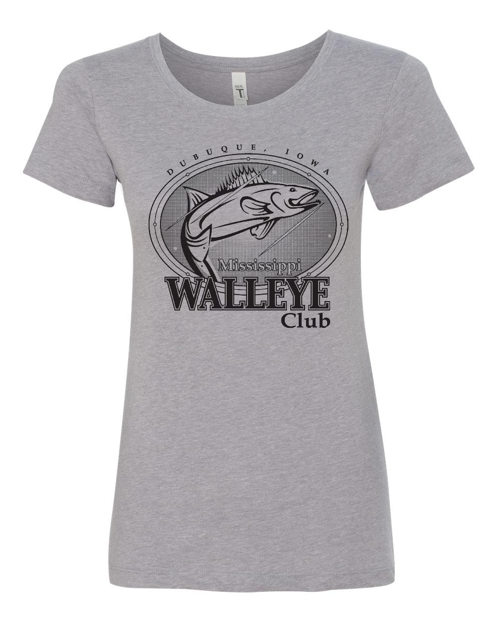 1510- MISSISSIPPI WALLEYE CLUB Women's Ideal T-Shirt