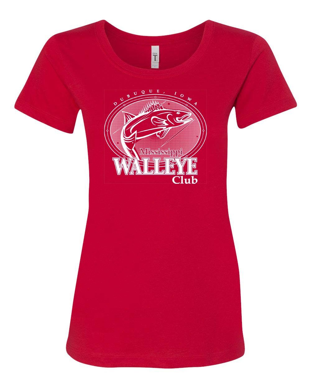 1510- MISSISSIPPI WALLEYE CLUB Women's Ideal T-Shirt