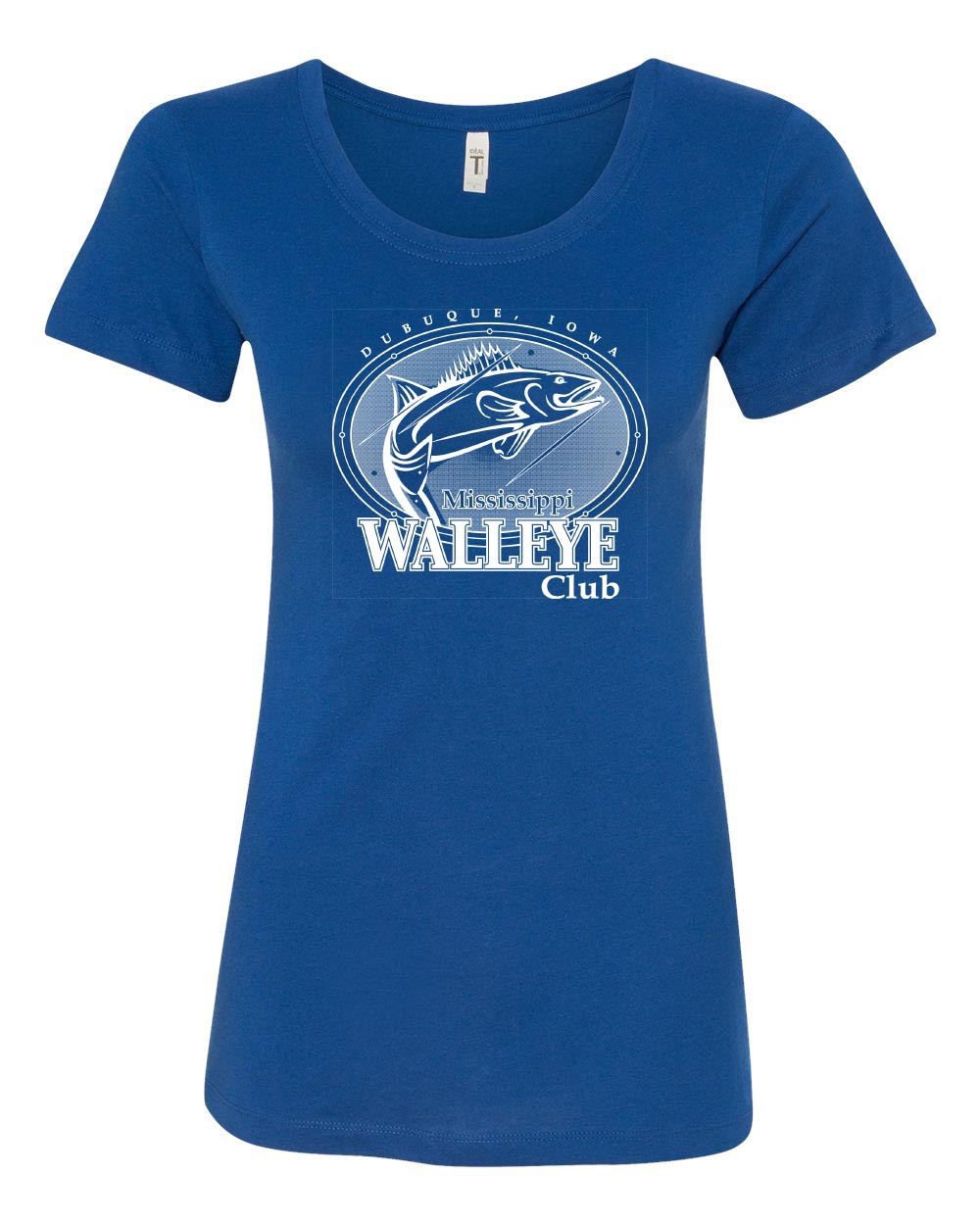 1510- MISSISSIPPI WALLEYE CLUB Women's Ideal T-Shirt
